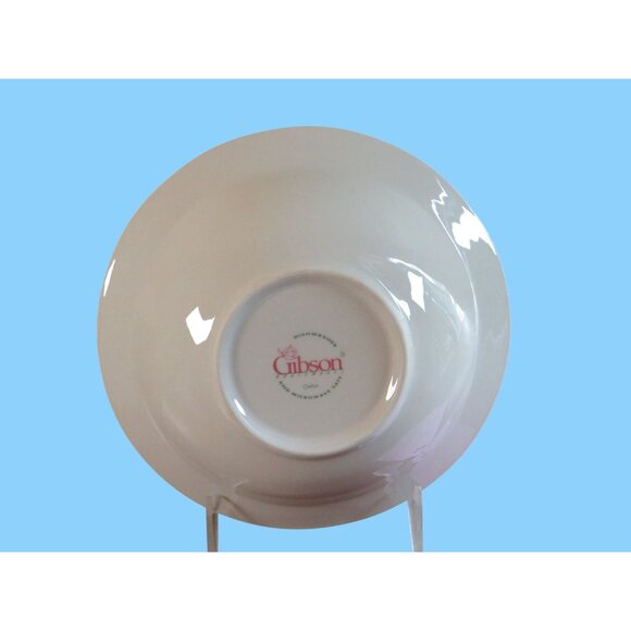 Gibson Vintage Floral Ceramic Bowls With Pink Roses & Green Leaves Set Of 3 - Picture 6 of 8